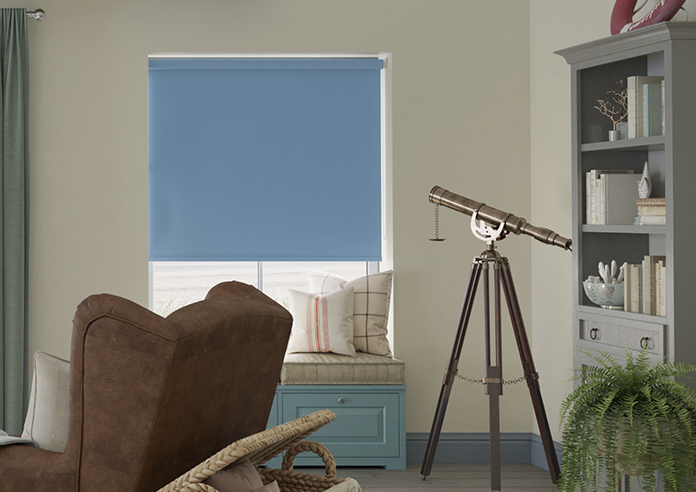 Trinity (Blackout), Delph Blue - Roller Blind - Image 3
